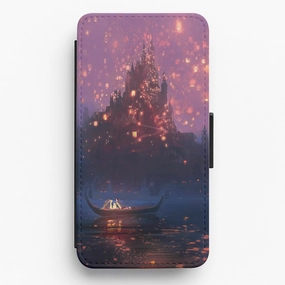 Tangled Chinese Lantern Fairytale Flip / Wallet Phone Case Portable Layer Lightweight Frame