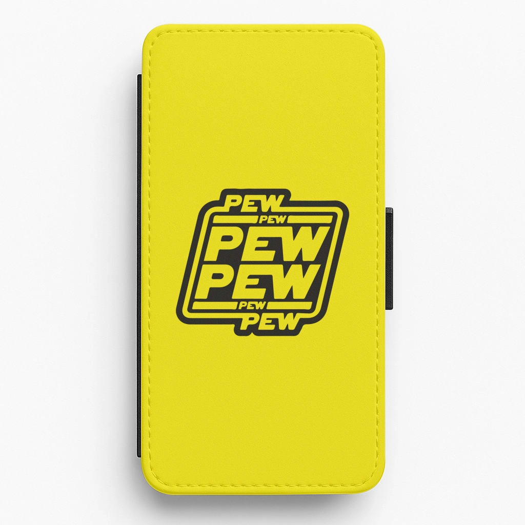 Pew Pew Flip / Wallet Phone Case Printed Artwork