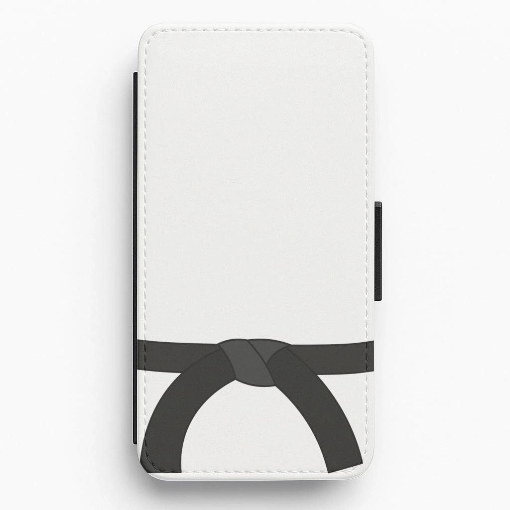 Black Belt Flip / Wallet Phone Case Vibrant pattern Slim Fitment