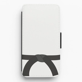 Black Belt Flip / Wallet Phone Case Vibrant pattern Slim Fitment