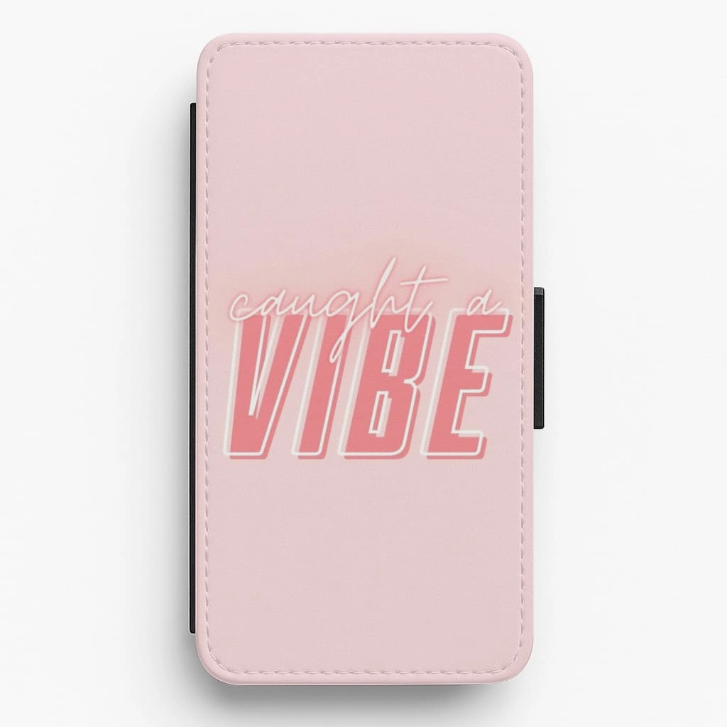 Caught A Vibe - TikTok Trends Flip / Wallet Phone Case Minimal Comfort Ergonomic form