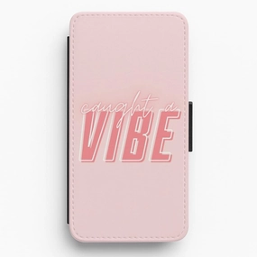 Caught A Vibe - TikTok Trends Flip / Wallet Phone Case Minimal Comfort Ergonomic form