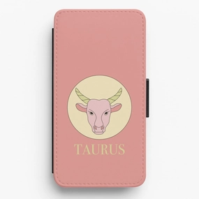 Gloss Texture Taurus - Tarot Cards Flip / Wallet Phone Case