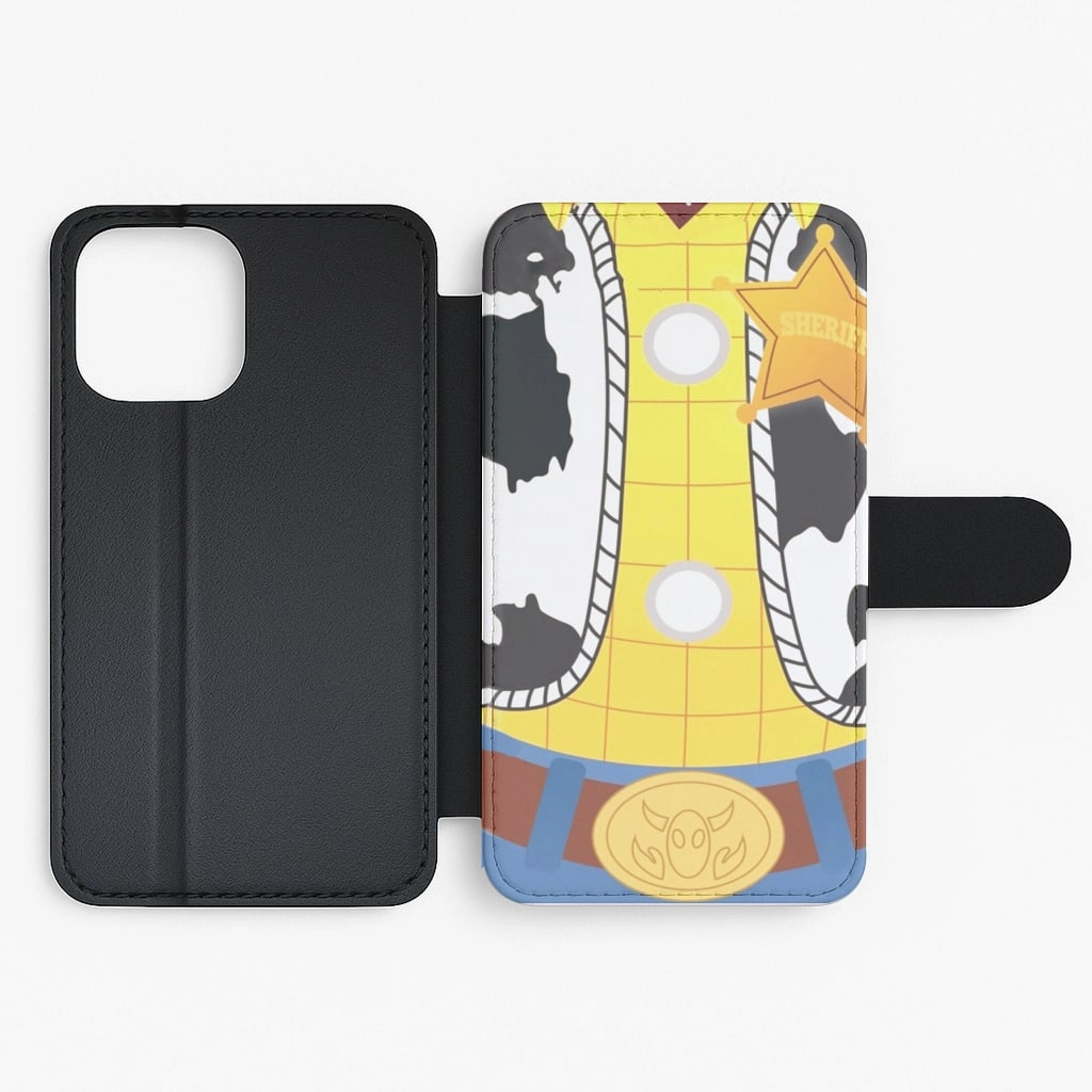 Sleek Texture Woody Costume Flip / Wallet Phone Case