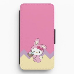 Cute Bunny 2025 Flip / Wallet Phone Case Flexible Design Matte Feel Texture