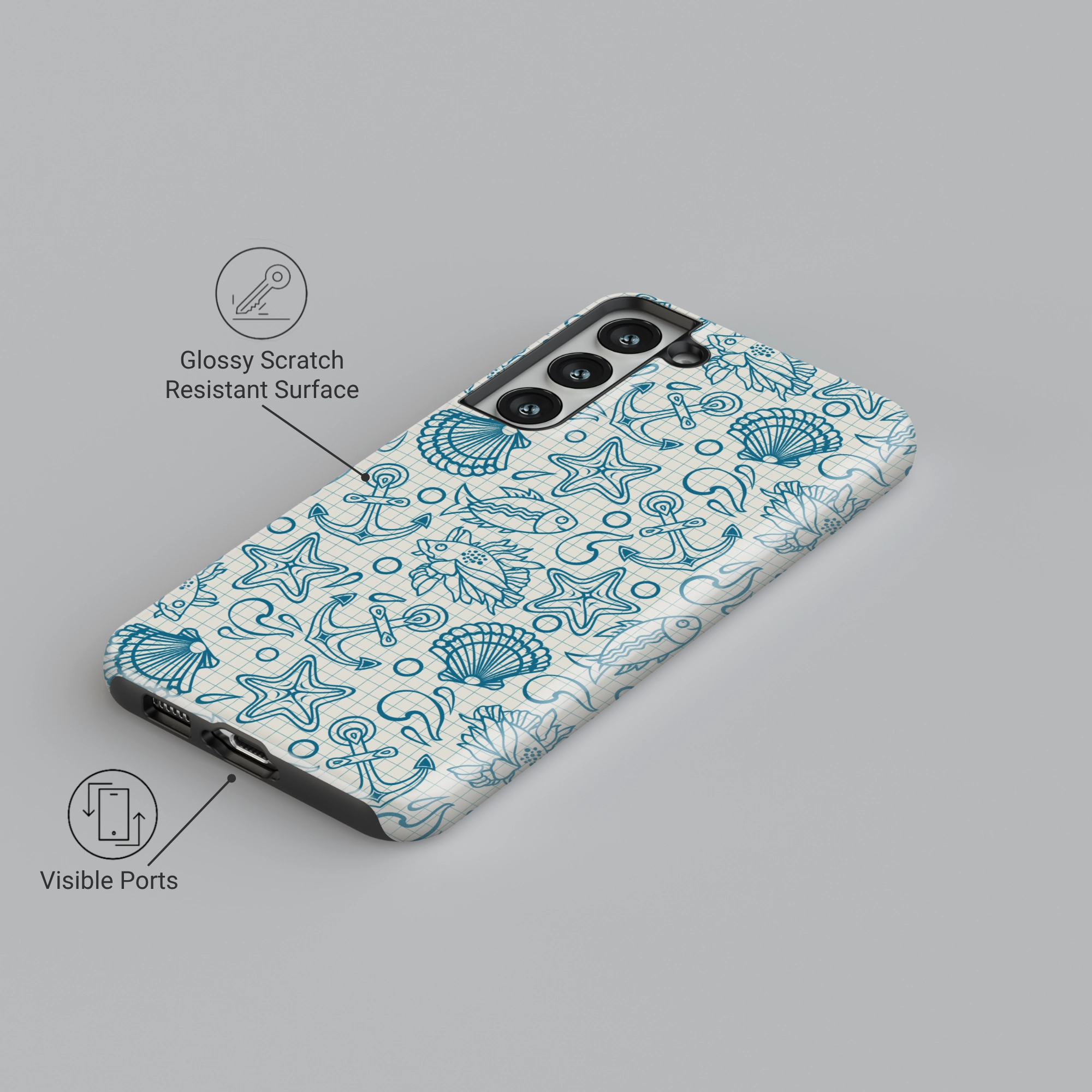 Compact Texture Layer Hybrid Edge Finish Ocean Scribble