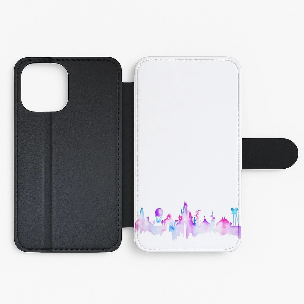 Watercolour Alice in Wonderland Fairytale Flip / Wallet Phone Case Minimal Detail Polished Style