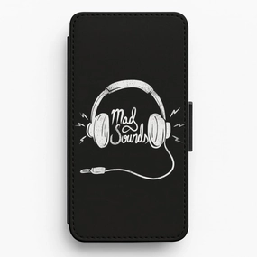 Mad Sounds Flip Wallet Phone Case Minimal Protection Flexible Layer Design