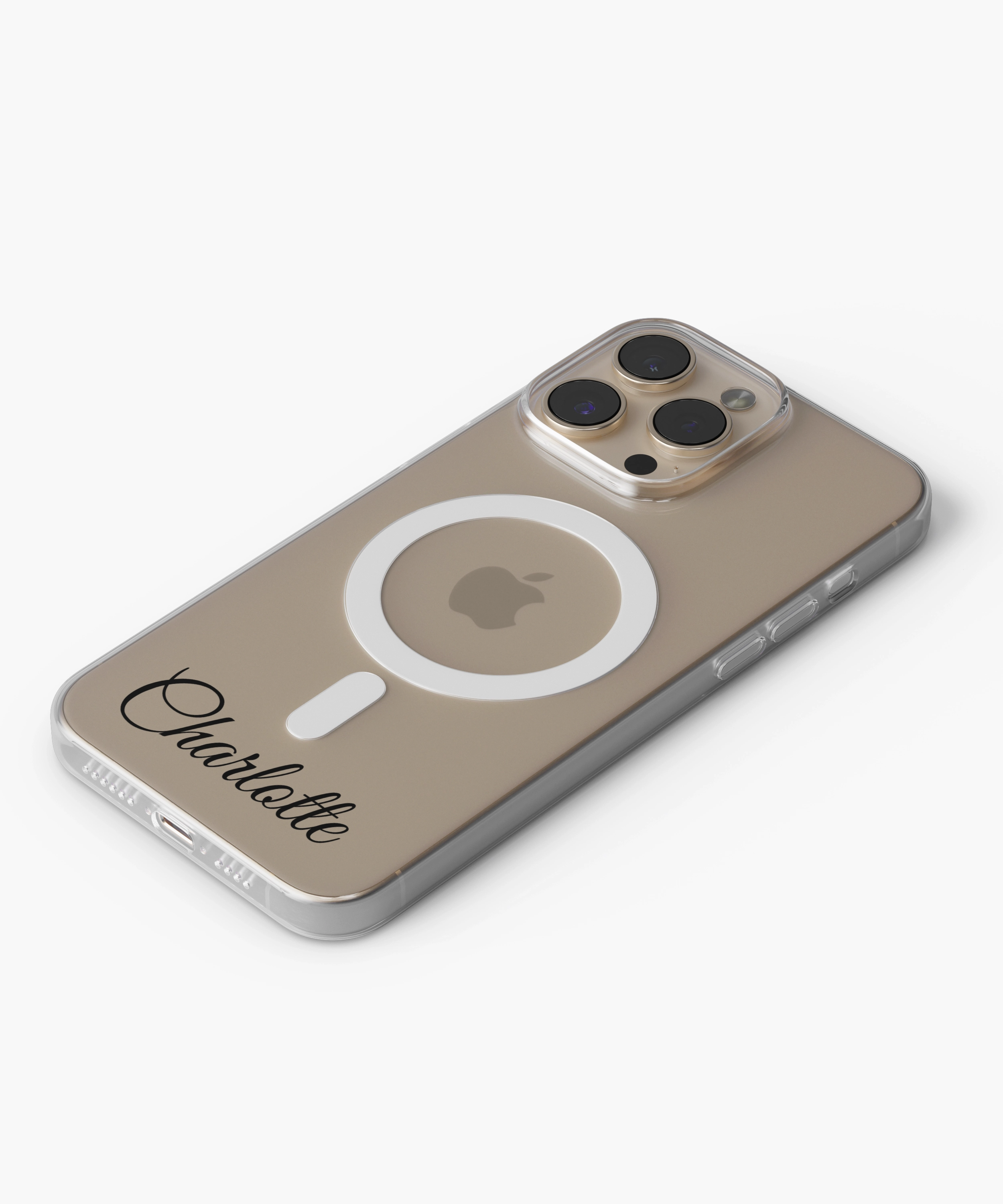 MagSafe Clear Personalized Stylish Finish Elegant Detail