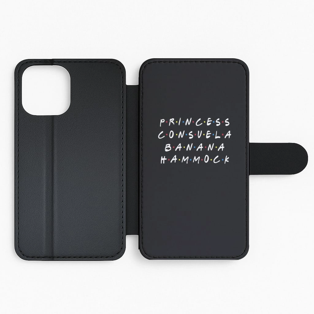 Hybrid Finish Texture Textured Finish Princess Consuela Banana Hammock Flip Wallet Phone Case