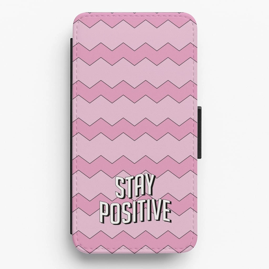 Stay Positive  Flip / Wallet Phone Case Urban Design