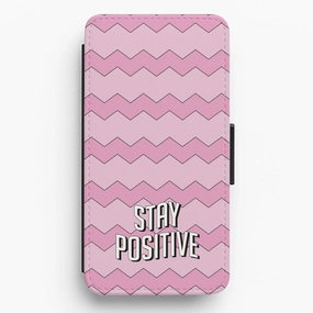 Stay Positive  Flip / Wallet Phone Case Urban Design