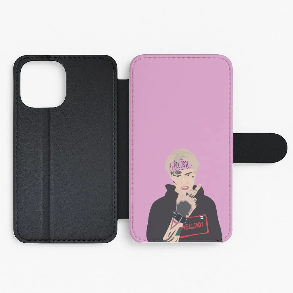 Pink Bandana - Peep Flip / Wallet Phone Case Protective Gear
