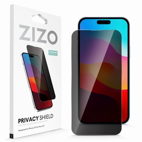 Elegant Build ZIZO PRIVACY Tempered Glass Screen Protector for iPhone 15 Pro Max - Privacy