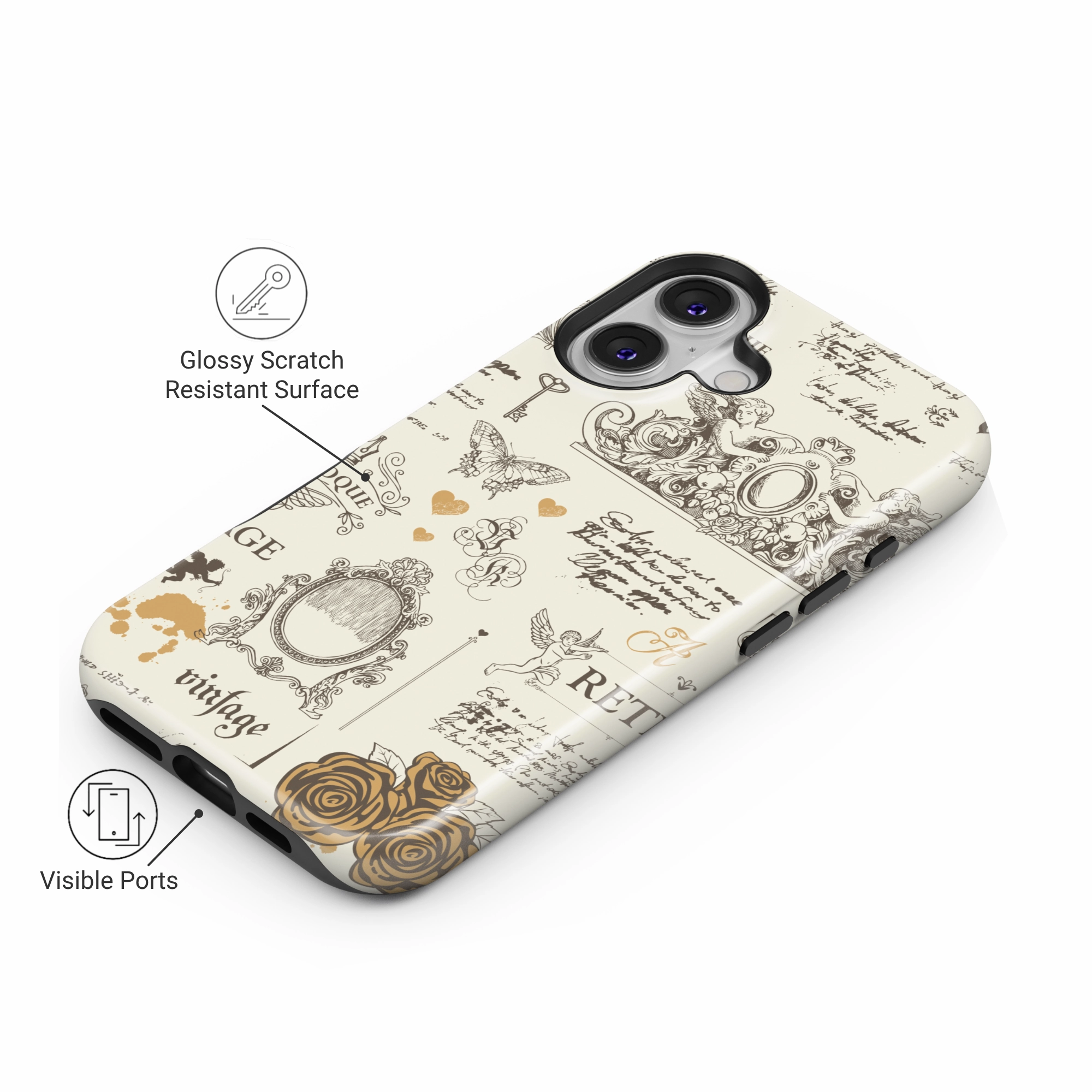 Soft Texture Handy Use Baroque Kiss