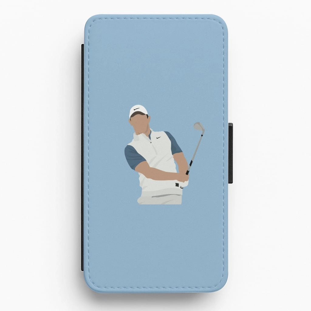 Strong Outline Mcllroy - Golf Flip / Wallet Phone Case
