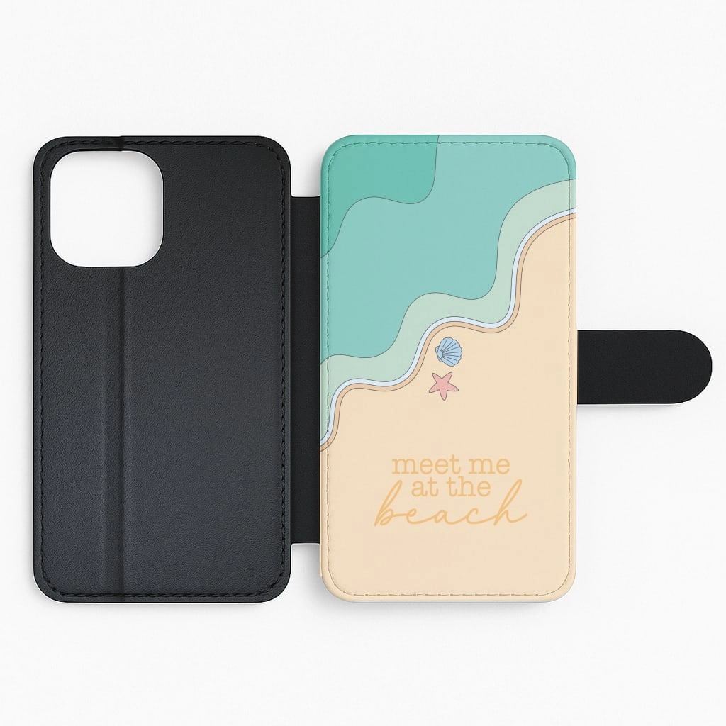 Meet Me At The Beach - Summer Flip / Wallet Phone Case professional accessory