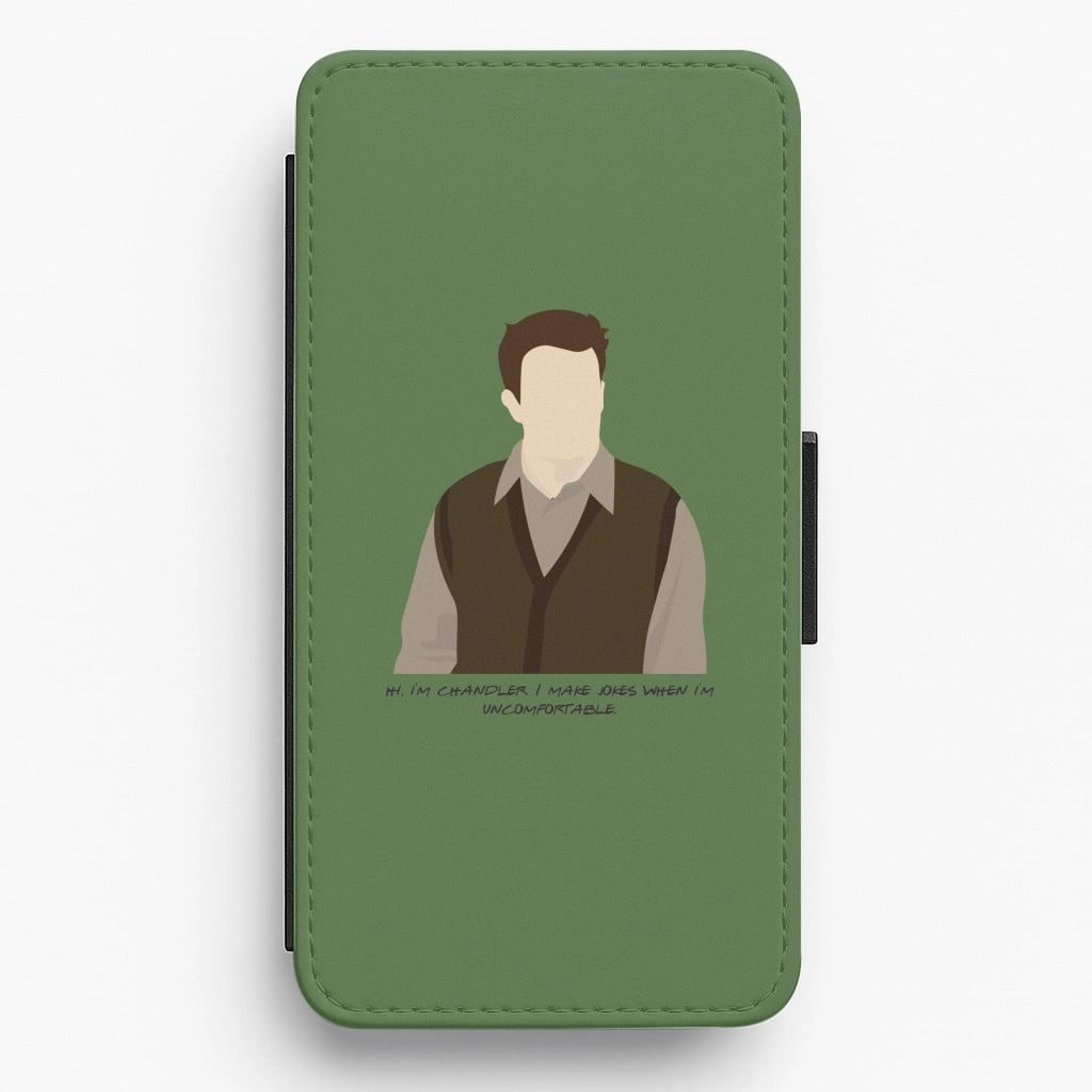 Hi, I'm Chandler Flip / Wallet Phone Case Water Resistant Compact Shape