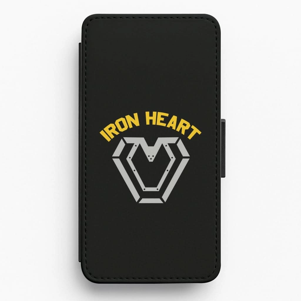 Drop Shield Metal Hero Heart Flip / Wallet Phone Case