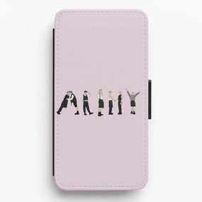 Protective Form Fit K-Pop Band Army Members Flip / Wallet Phone Case