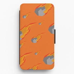 Meteor Shower - Space Flip / Wallet Phone Case Durable Protection Layer