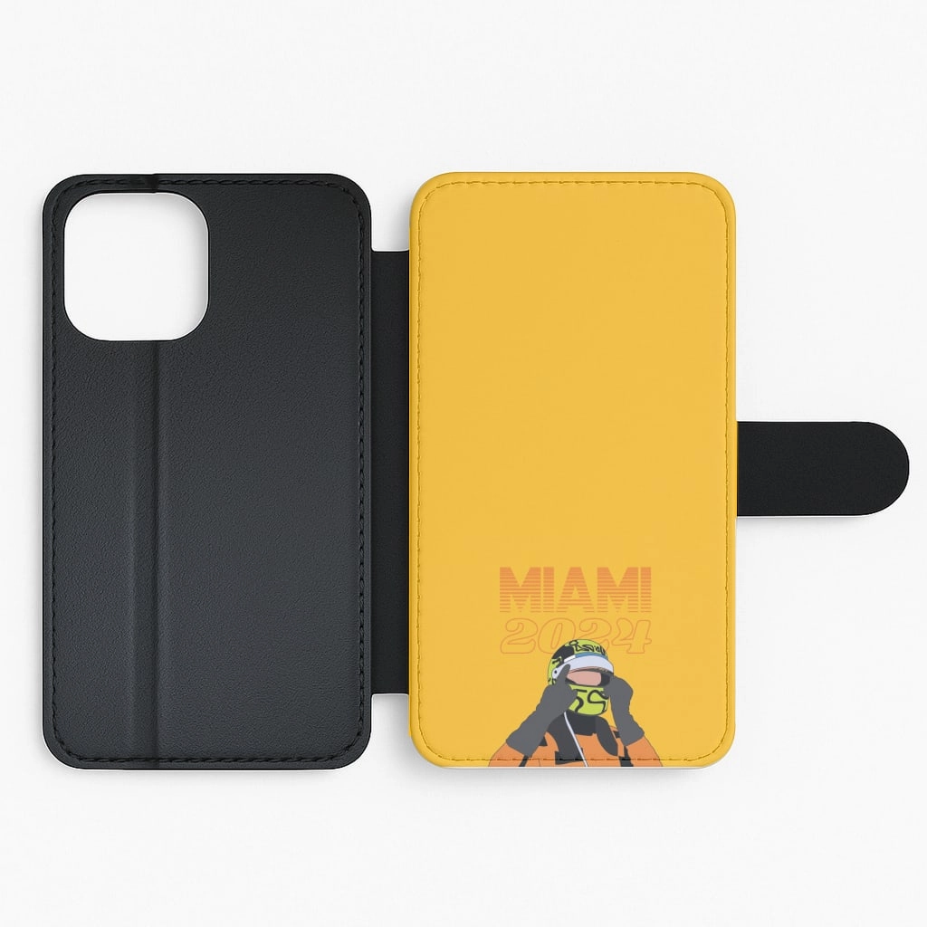 Printed Graphic Matte Edge Miami 2024 Flip / Wallet Phone Case