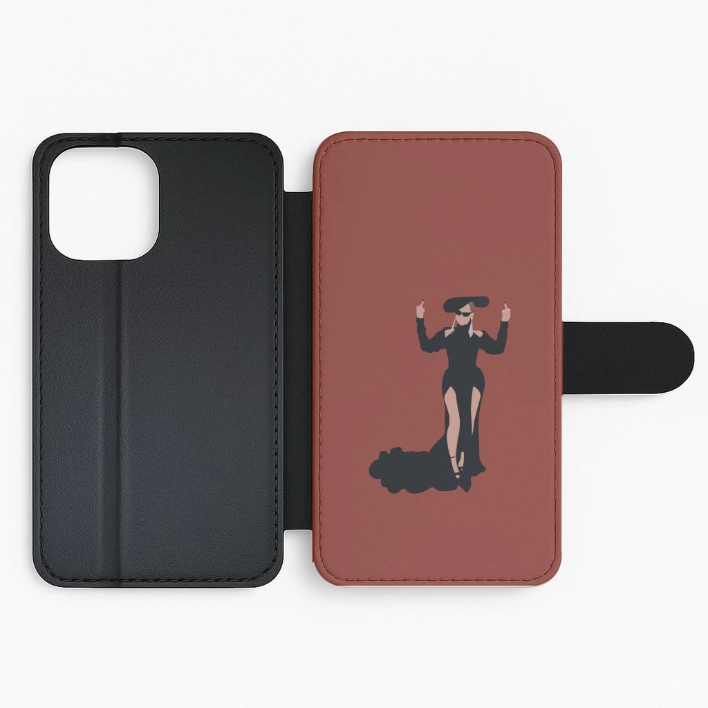 Middle Fingers - Queen B Flip / Wallet Phone Case Travel Ready