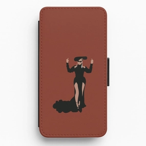 Practical Design Hard Edge Middle Fingers - Queen B Flip / Wallet Phone Case