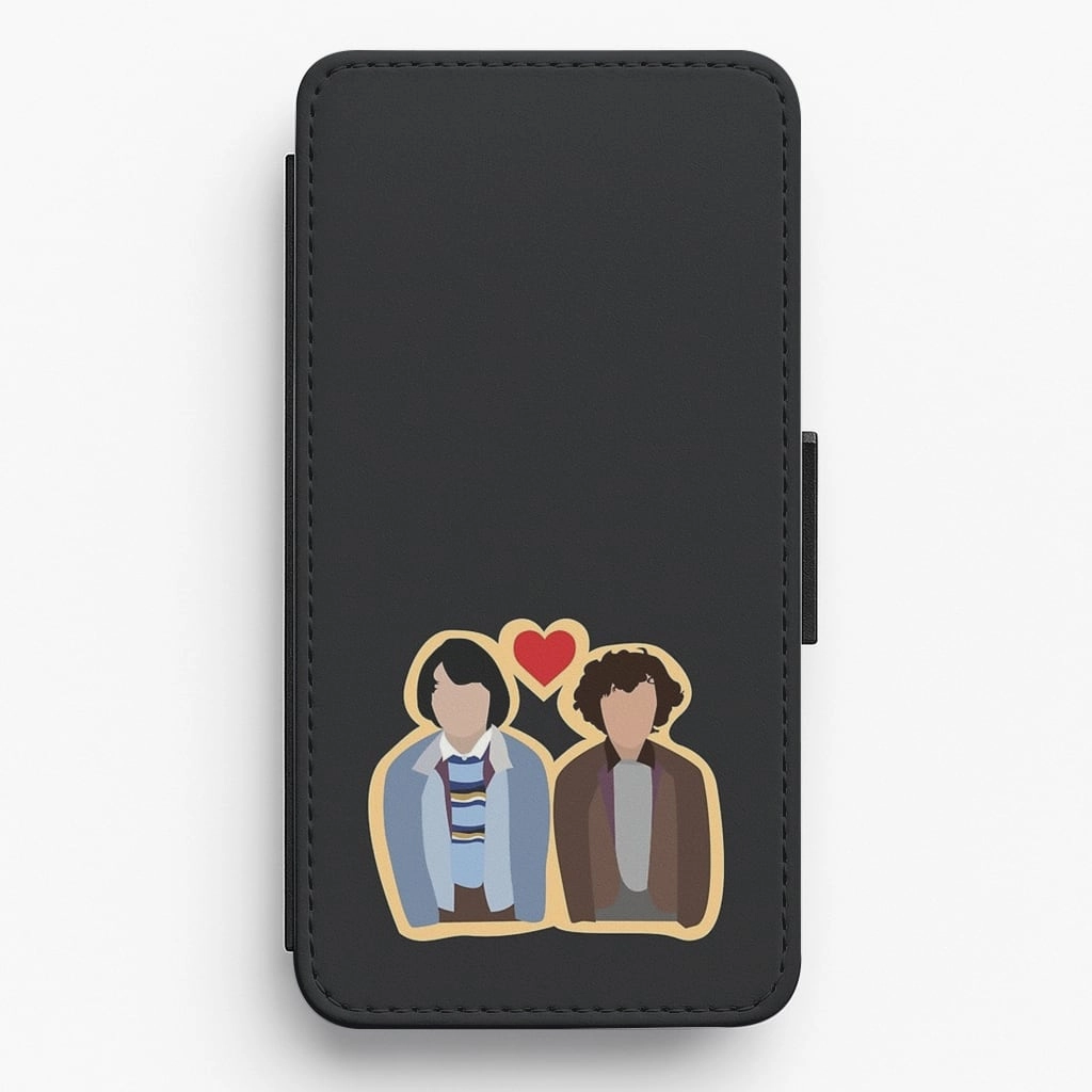 Mike and Eleven - Stranger Things Flip / Wallet Phone Case Light Form