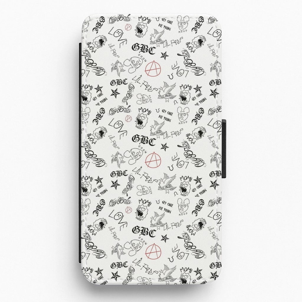 Tattoos - Peep Flip / Wallet Phone Case Elegant Build