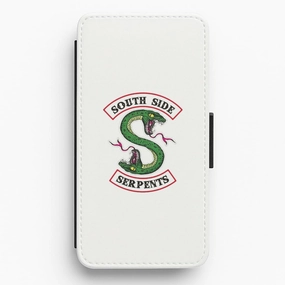 Southside Serpents - White Riverdale Flip / Wallet Phone Case Elegant Detail