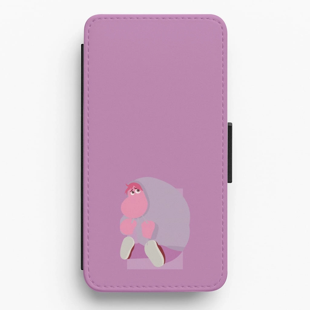 Soft Pattern Layer Matte Look Embarrassment - Inside Out Flip / Wallet Phone Case