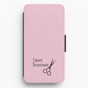Name - Scissorhands Flip / Wallet Phone Case Colorful Design