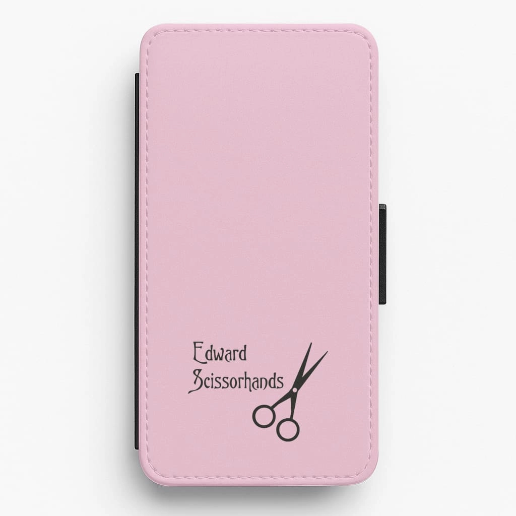 Name - Scissorhands Flip / Wallet Phone Case Colorful Design