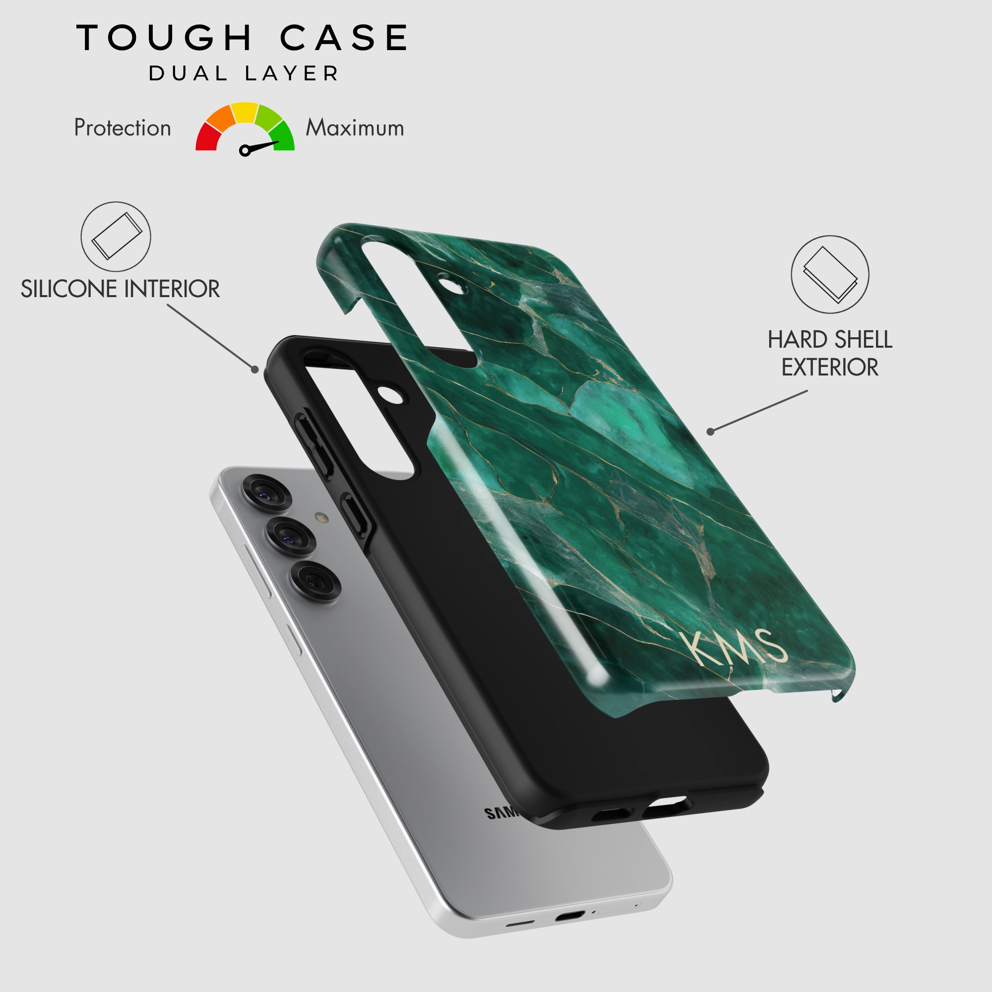 Shockproof Corners Rugged Pattern Design Jade Luxe