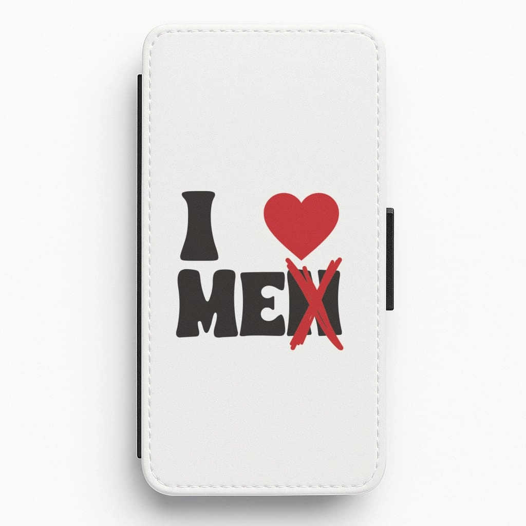 I Love Me - Funny Quotes Flip / Wallet Phone Case Easy Removal Sport Inspired