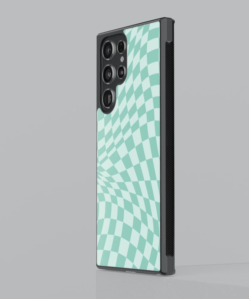 Outdoor Travel Refined Texture Mint Chessboard