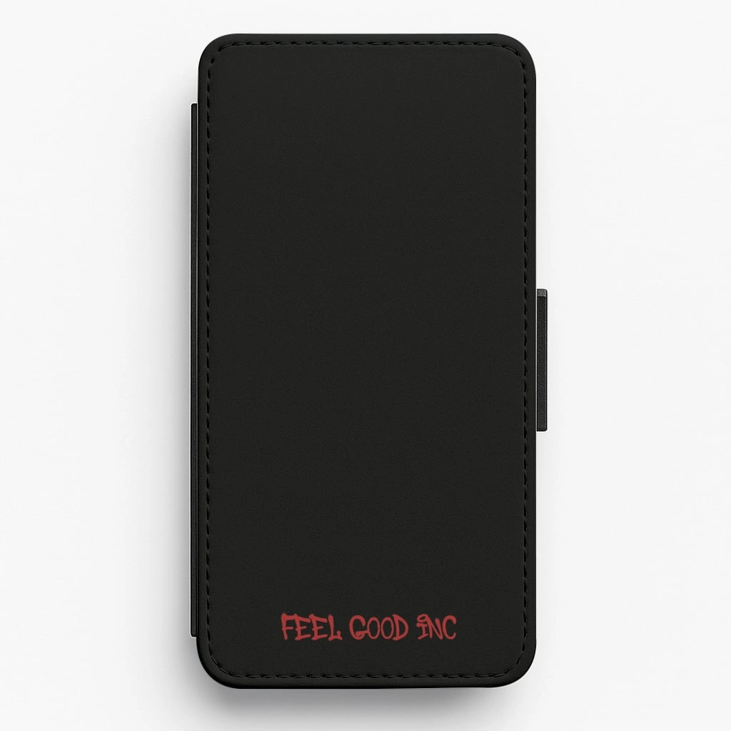 Feel Good Inc Flip / Wallet Phone Case Anti Slip Stylish Finish Texture