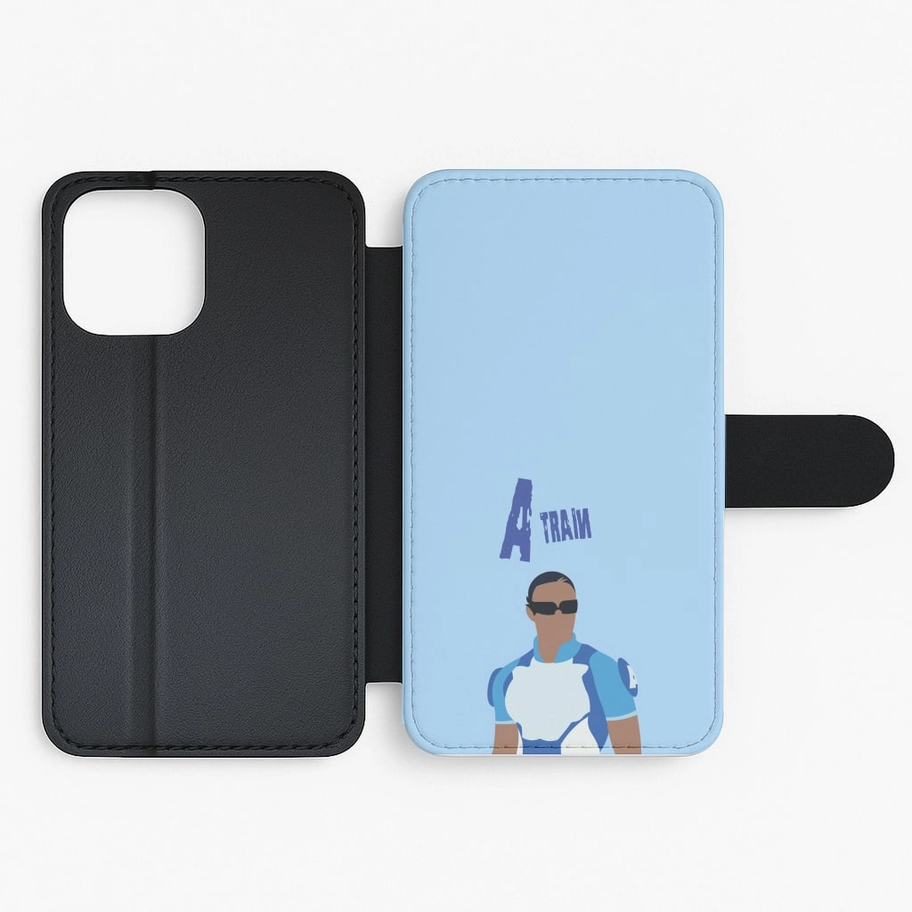 Casual Design A Train Flip / Wallet Phone Case