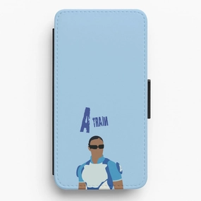 A Train Flip / Wallet Phone Case Vivid Pattern Design Grip Enhanced