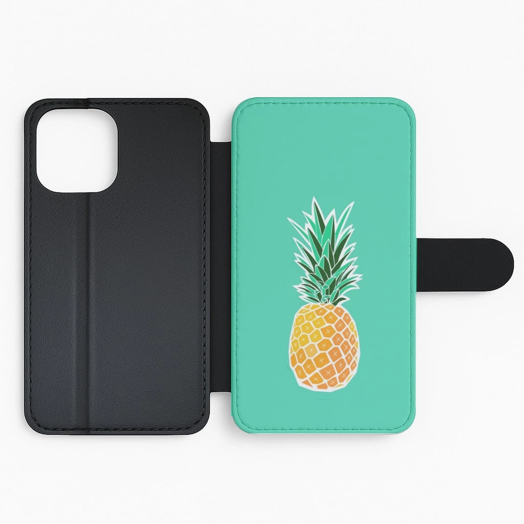 Protective barrier Cartoon Pineapple Flip / Wallet Phone Case