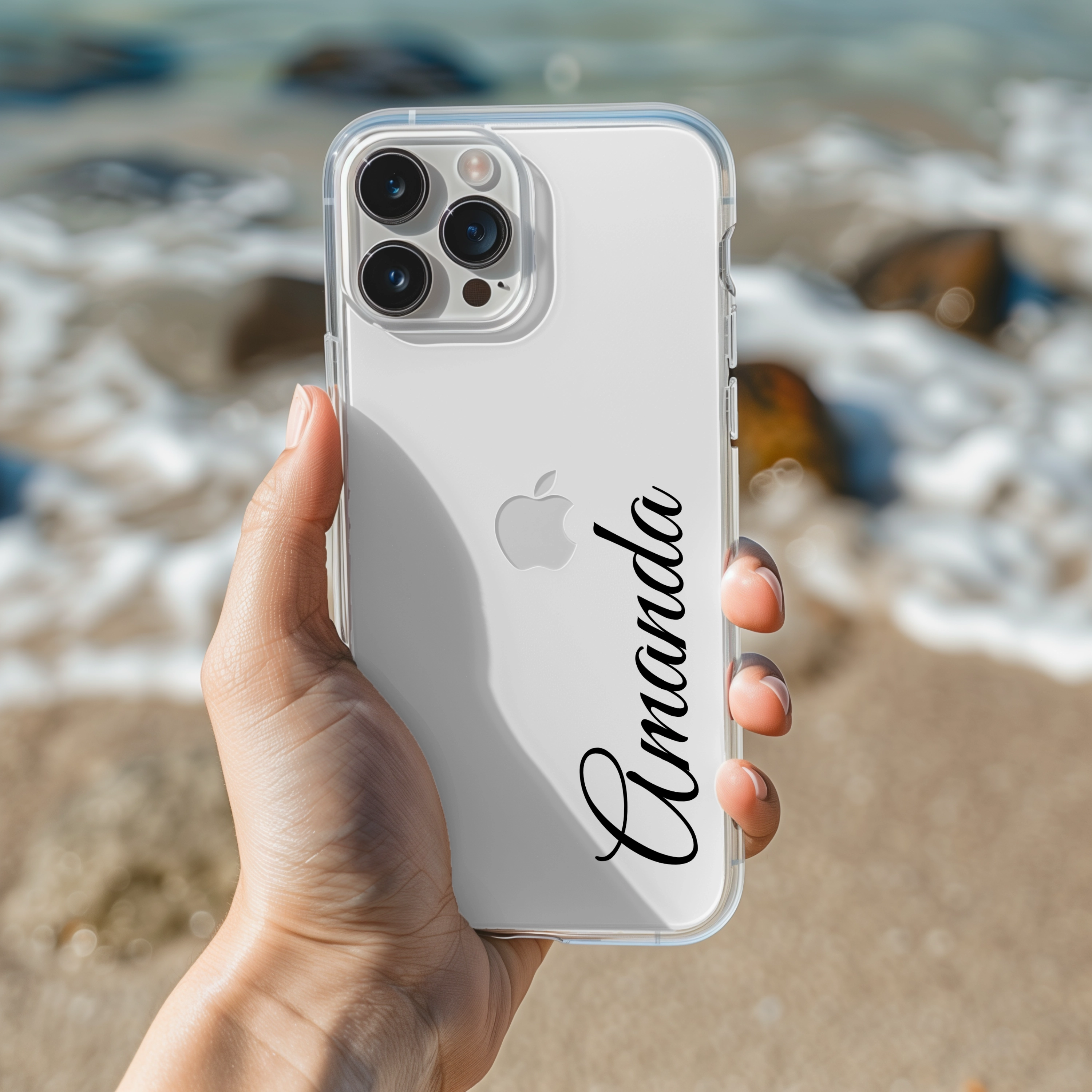 Clear Case Personalized Minimal Edge Design Desk Companion