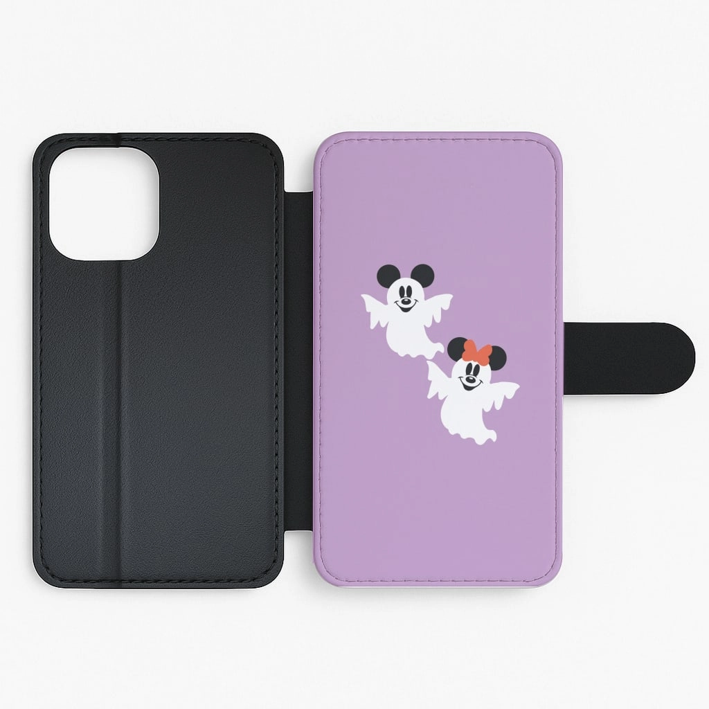 Soft Edging Mice Ghost Halloween Flip / Wallet Phone Case