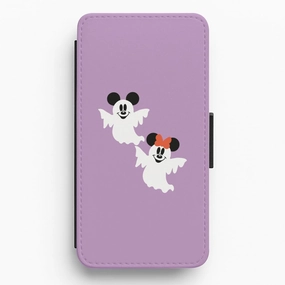 Mice Ghost Halloween Flip / Wallet Phone Case Stylish Detail Pocket Size