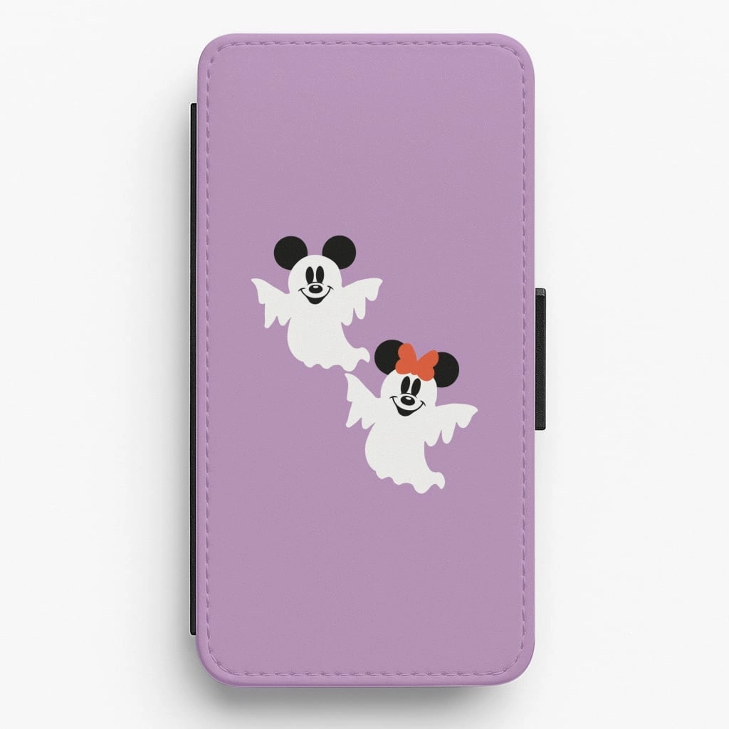 Mice Ghost Halloween Flip / Wallet Phone Case Stylish Detail Pocket Size