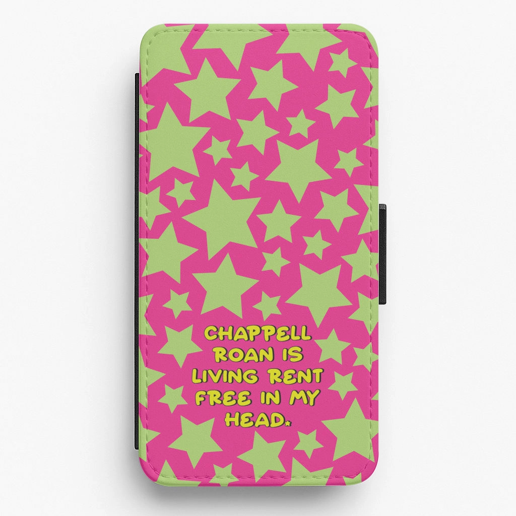 Elegant Finish Design Chappell Rent Free In My Head Flip / Wallet Phone Case