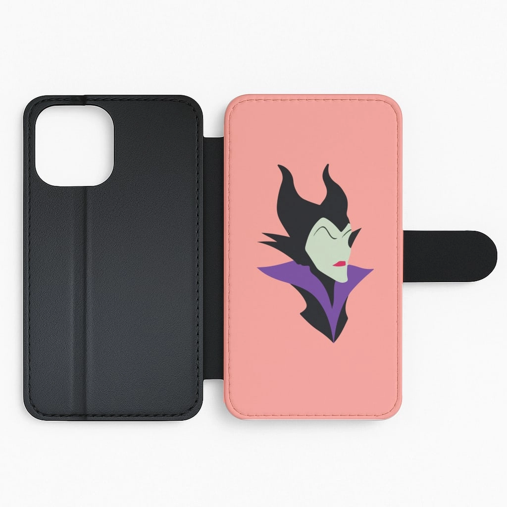 Maleficent Flip / Wallet Phone Case Luxury Coating Hybrid Detail