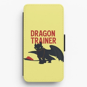 Dragon Trainer Flip / Wallet Phone Case Clear View Elegant Texture
