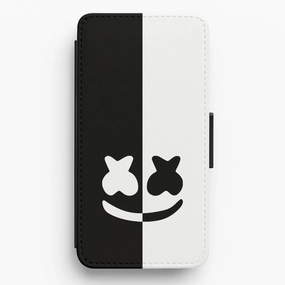 Dual Sides Helmet DJ  Flip / Wallet Phone Case Everyday Fit Soft Cushion