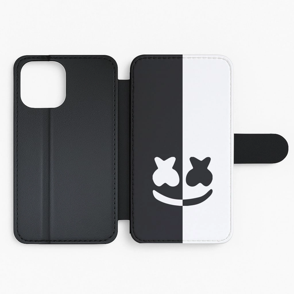 Dual Sides Helmet DJ  Flip / Wallet Phone Case High gloss